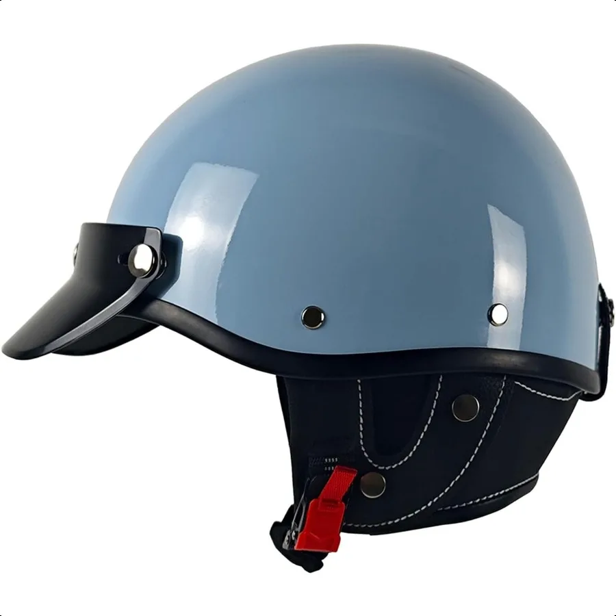 

Half Motorcycle Helmets Retro Open Face Half Shell Motocross Helmet for Cycling Motocross Cruiser Bike Scooter Chopper Men Wome