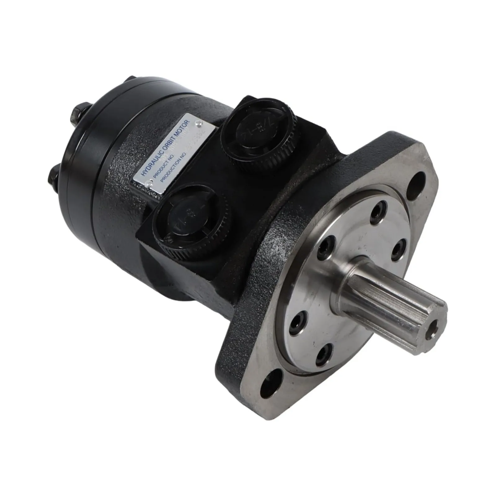 101-1083-009 Hydraulic Motor Replacement for Char-Lynn H Series, 2-Bolt SAE-A Mount SAE 6B Splined Shaft SAE O-Ring Ports, Low