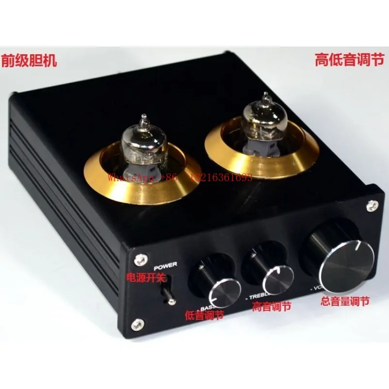 

Аудиофильский Hi-Fi предусилитель YJ-Audiophile с лампами 6J1, регулировкой высоких и низких частот, Bluetooth 4.2.