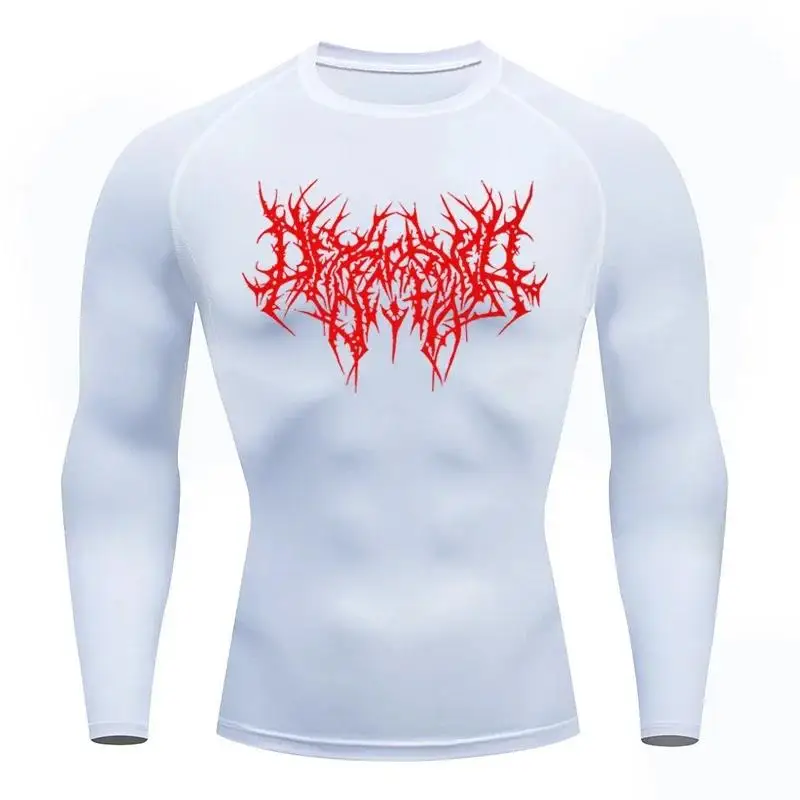 Men's T-shirt Men Running Sport T Shirt Compression Fitness Tops Tee Quick DryTight Training Gym Shirts Jersey view 6