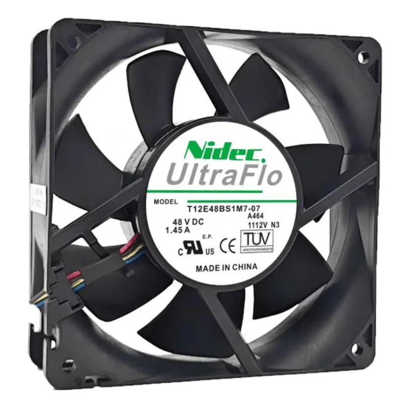 Original New Cooler Fan for NIDEC T12E48BS1M7-07 A464 48VDC 1.45A 4-wire Cooling Fan
