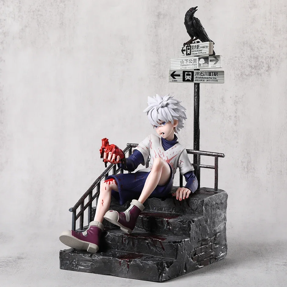 Killua Zoldyck Figurine Doll modello da collezione decorazione giocattolo 33.5cm