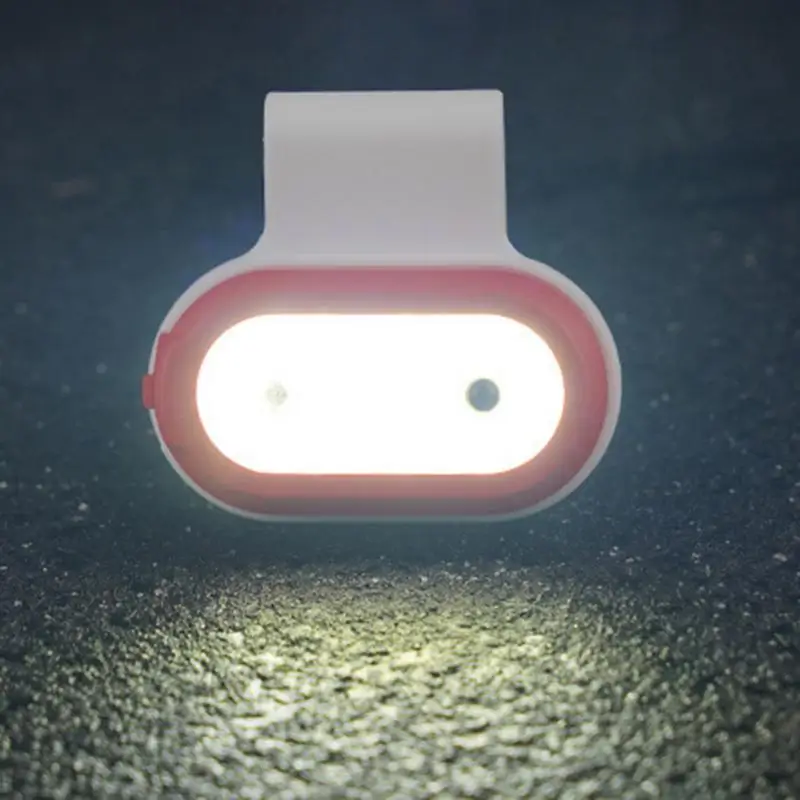 Luz de corrida para corredores usb recarregável luzes de segurança clipe na lanterna colar luz à prova dwaterproof água para a família