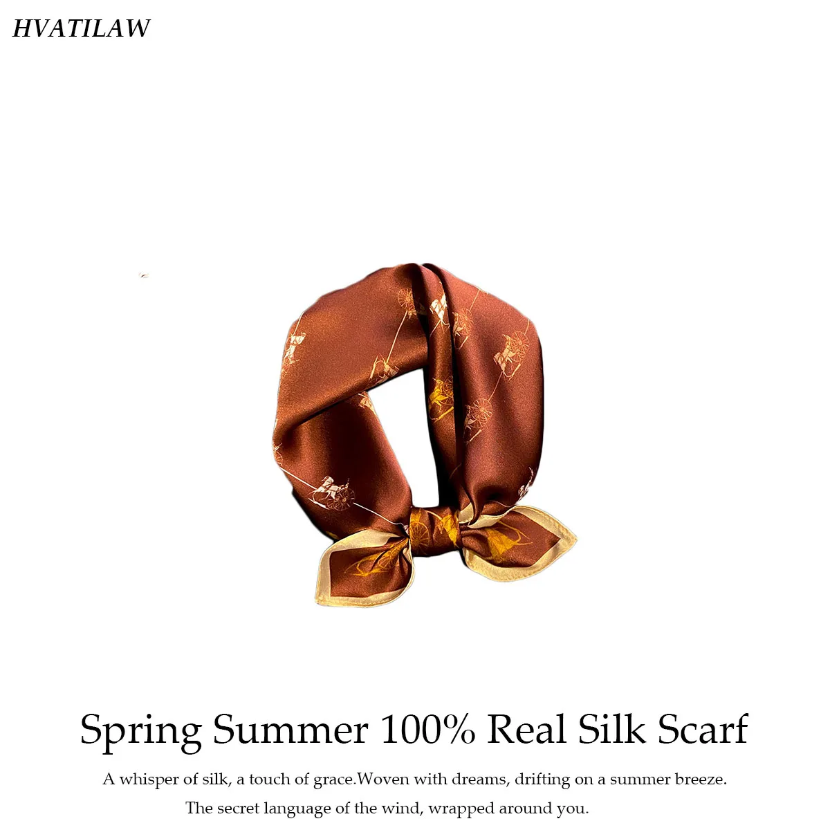 

Новый роскошный шарф из 100% натурального шелка, 53 см, квадратный, женский платок-шаль, галстук на шею, фулярд, пашмина, женский хиджаб, бандана для женщин, эшарп