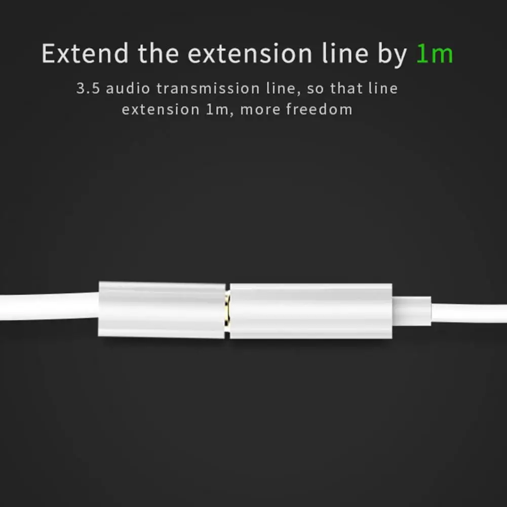 Earphone Extension Cable Audio Cable 3.5mm Male To Female 1-meter Computer Adapter Extension Cable MP3/4 Phone Extension Cables