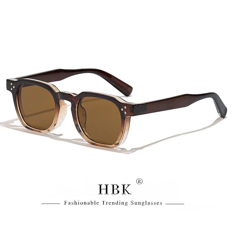 HBK ريترو مربع النظارات الشمسية الرجال فاسق نظارات شمسية للنساء موضة السفر في الهواء الطلق ركوب الدراجات UV400 Lunette De Soleil Homme