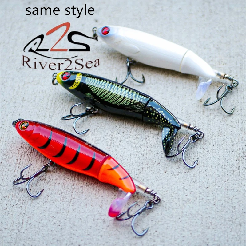 

Luretv New Product American Original R2s SAME STYLE Whopper Plopper 10F Noise Tractor Roadside Water Surface System Buzzba9057
