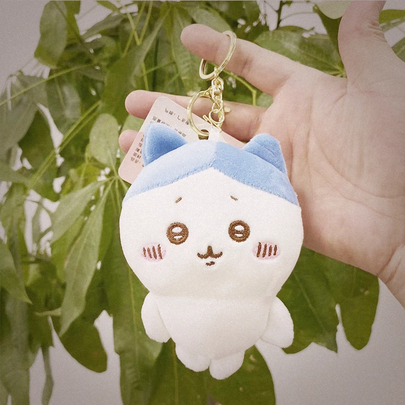 Cartoon anime Chiikaw Jiikawa Little Feet Keyring Usaki Keychain Pendant Doll Hachiware Plush Pendant  bag accessory