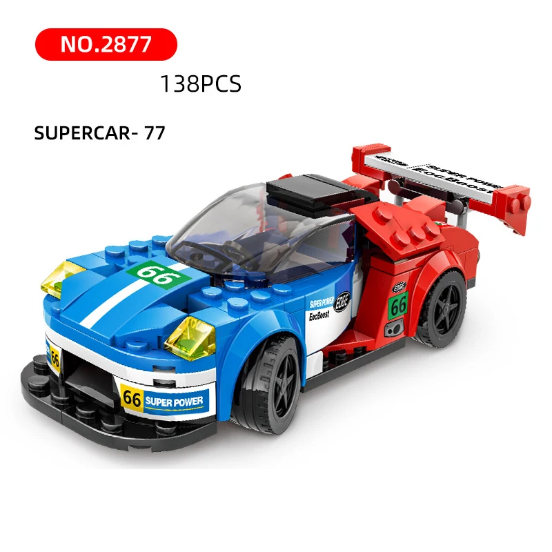 Speed Champion United States Supercar Building Block Super Sport Car GT WRC Racing Muscle Vehicle Brick Toy Collection For Gifts