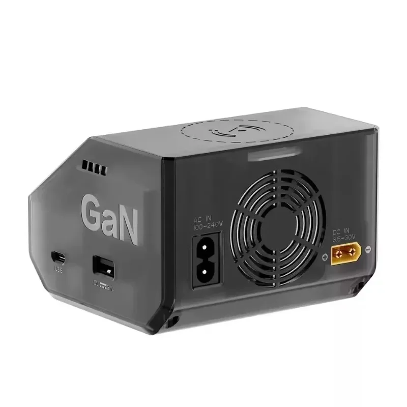 HOTA D6 Ultra AC/DC Charger 650W Max GaN Tech Dual Channel XT60 1-6S LiPo LiHV Li-ion Battery for FPV Drone and RC Model Use