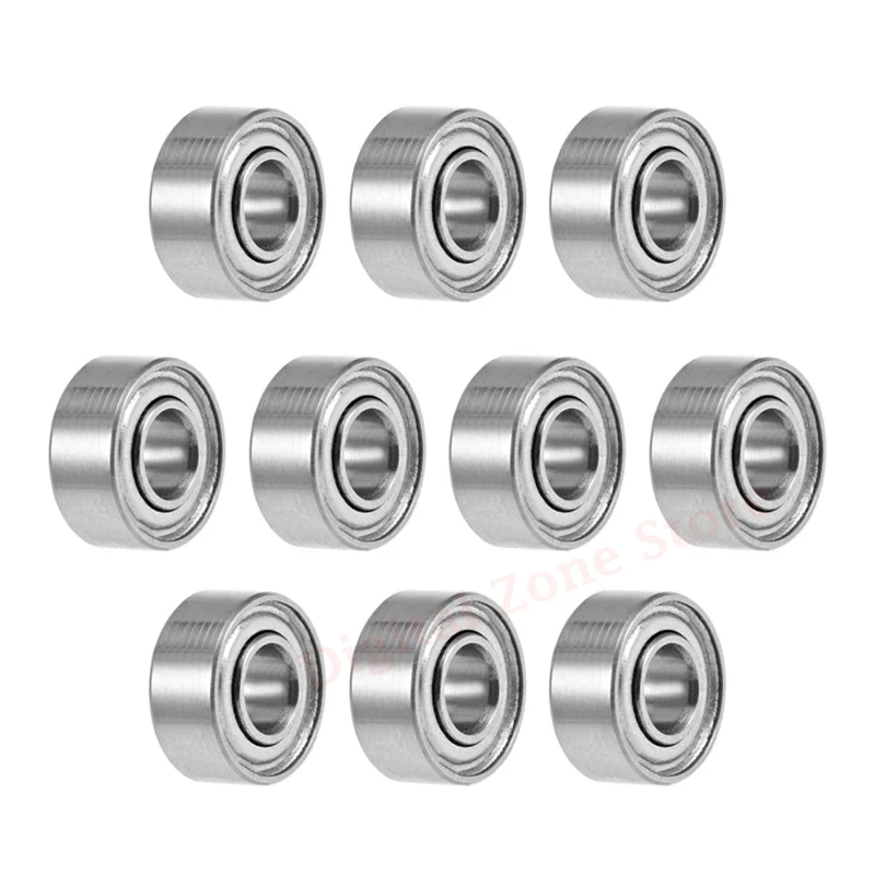 

10Pcs 683ZZ Ball Bearings, 3mm Bore ID, 7mm OD, 3mm Width Steel Shielded Miniature Deep Groove Bearings