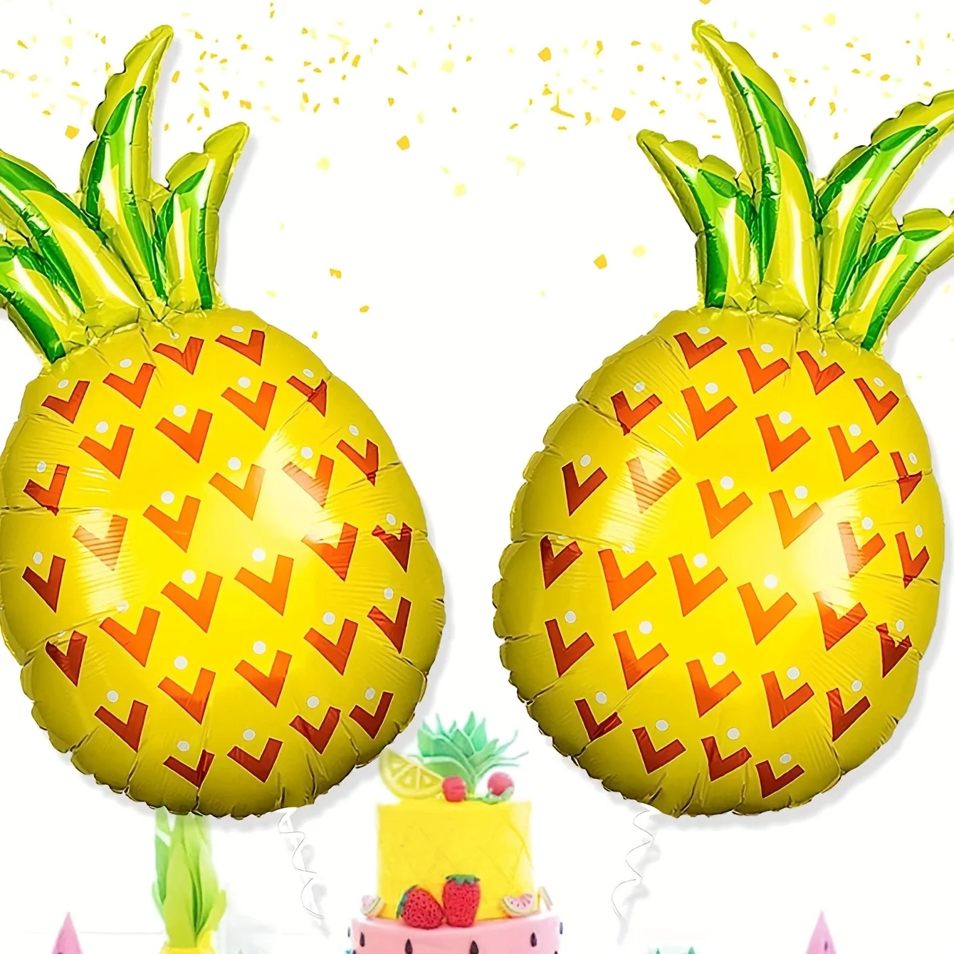 Summer Fruit Pineapple Aluminum Film Balloon Hawaiian Party Decoration Pineapple Balloon Baby Shower Baby Birthday