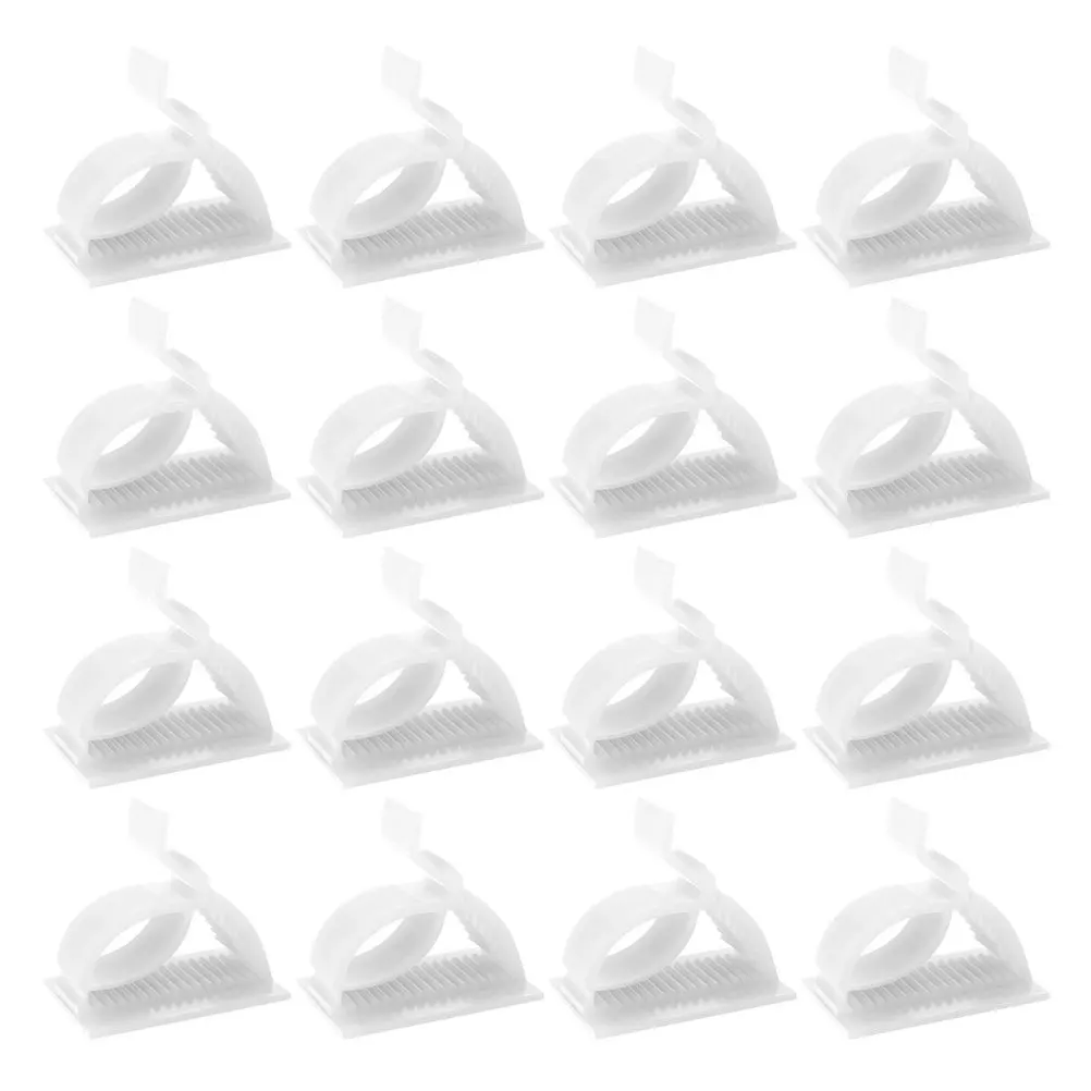 

120pcs Cable Winders Self-Adhesive Plastic Cord Fixing Clip For Desktop Wire Organizer Storage Management Holder Earphone Line