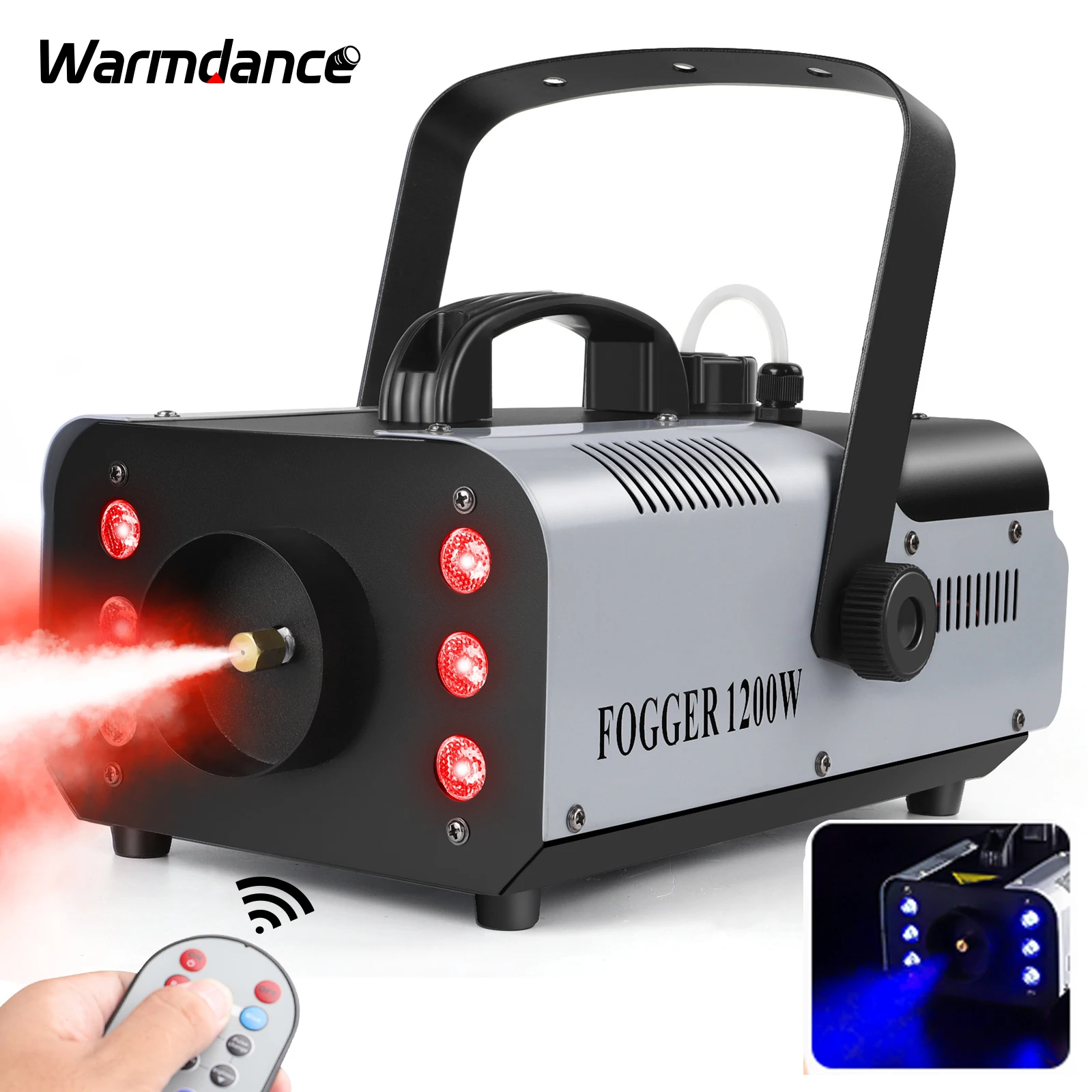 rgb led fog machine com controle remoto fog machine smoke haze generator stage effect equipamento para dj disco party casamento 1200w 01