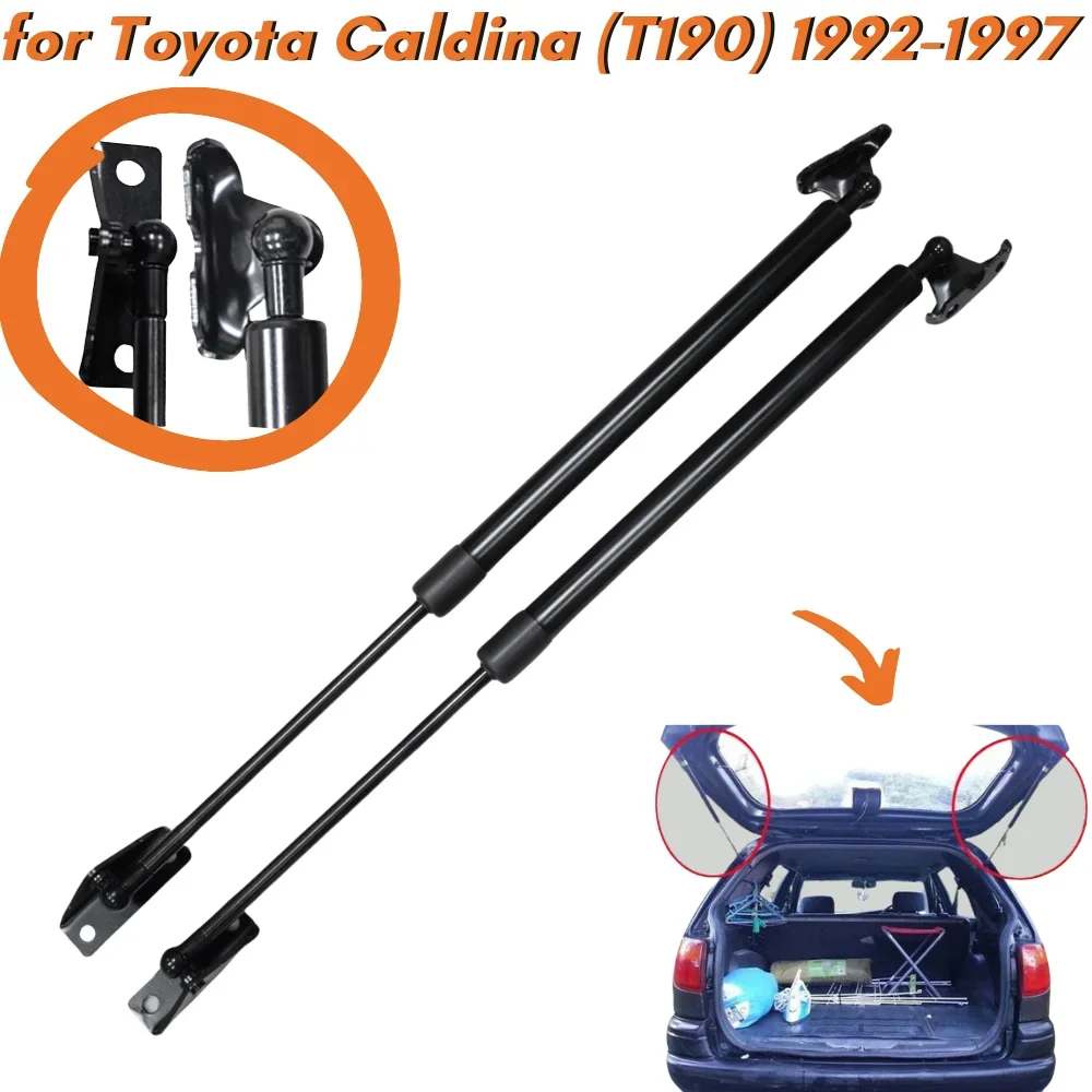 

Кол-во (2) стойки багажника для Toyota calдина T190 универсал 1992-1997 фургон 1992-2002 V2161735 задняя дверь подъемник с пневматической пружиной