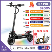 BOYUEDA Q7Pro Electric Skateboard 3200W Dual Motor 52V19Ah Hydraulic Oil Brake Electric Scooters Adults Off-road Fold EScooters