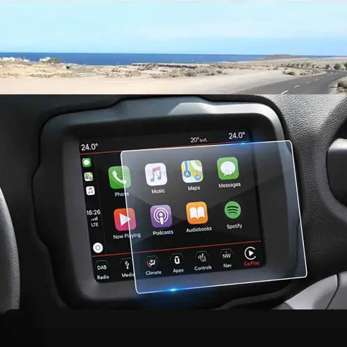 Película protectora de pantalla de vidrio templado para Jeep Renegade, 7 o 8,4 pulgadas, navegación GPS Interior de coche, accesorios antiarañazos