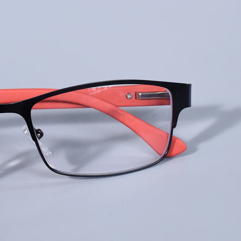 Edelstahl Lesebrille Männer Business Presbyopie Brille Männlich Anti Blau Licht Brillen Frühling Scharnier + 100 + 125 + 150 + 175 – Detail 22