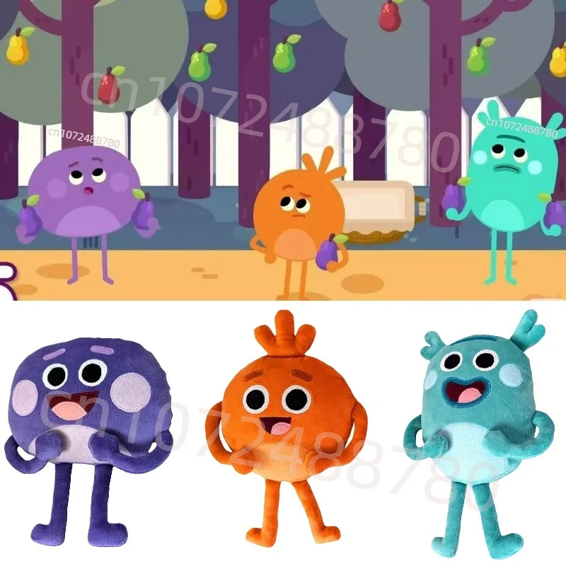 Funny Grumble Bumble Nums Plush Toy Cute Orange Radish Purple Potatoes Blue Salamander Stuffed Doll Toy For Kid Birthday Gifts