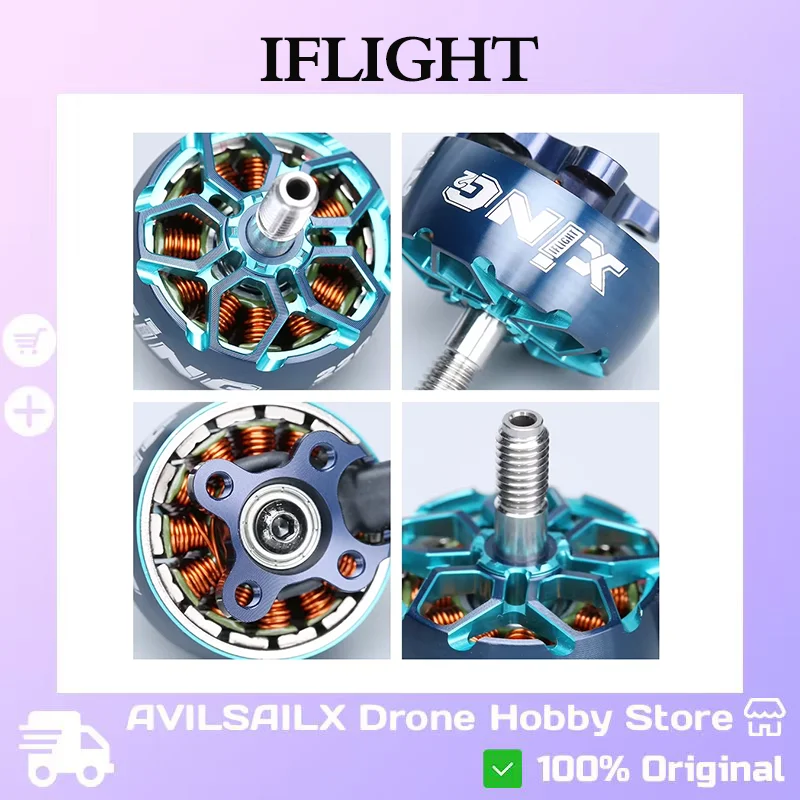 

iFlight XING2 2207 FPV мотор 2755KV 4S 1855KV 6S с титановым валом Unibell 5 мм для RC Racing Freestyle Drone