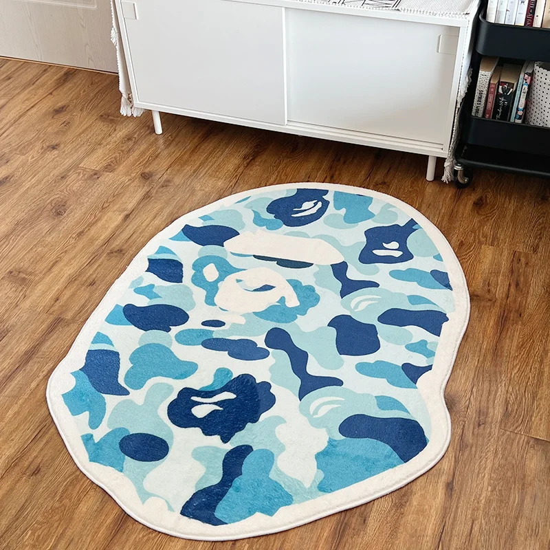 Elegant Blue Gorilla Mat Soft Bathroom Bath Mat Non-slip Carpet Fashion Floor Rug Room Doormat Living Room Bedroom Home Decor