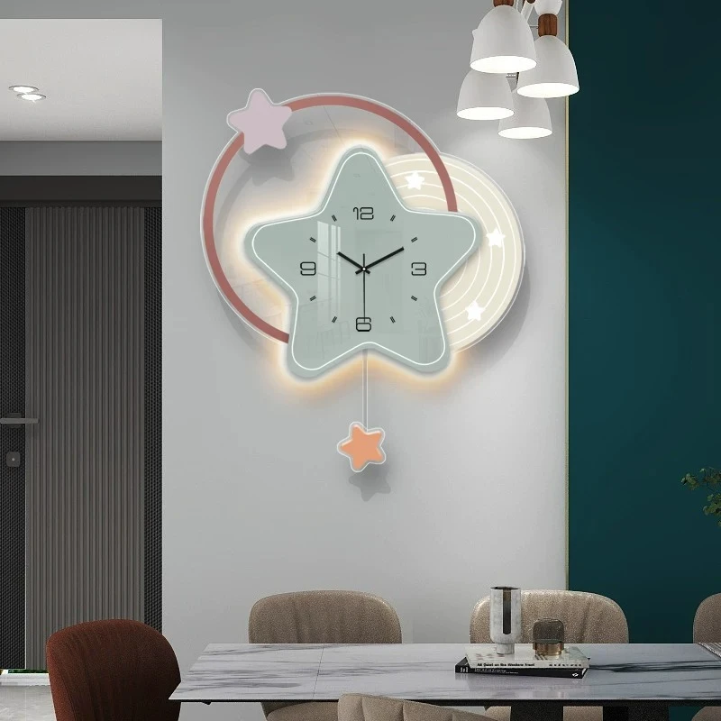 xx-Living Room  Clock Wall Modern Kids Fashion Creative Wall Clock Nordic Design Decoracion Para El Hogar House Accessories*