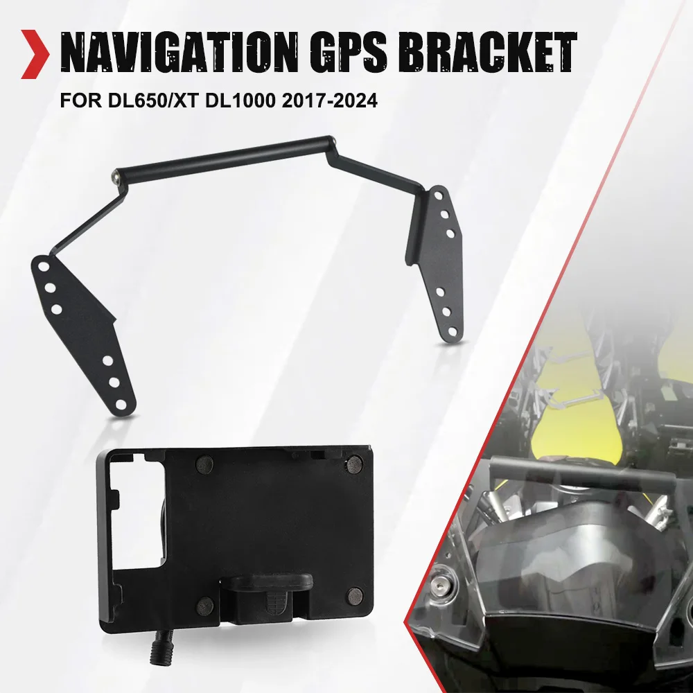 

For SUZUKI V-Strom DL650/XT DL1000 Phone GPS Navigation Holder Mount Bracket Accessories VStrom DL 650 1000 2017-2023 2024