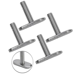 4x 304 Stainless Steel Threads Kayak Rail Track Screws Track Nuts T Bolt Hardware Gear Mounting Accessories Kit Kayak Rail Track
