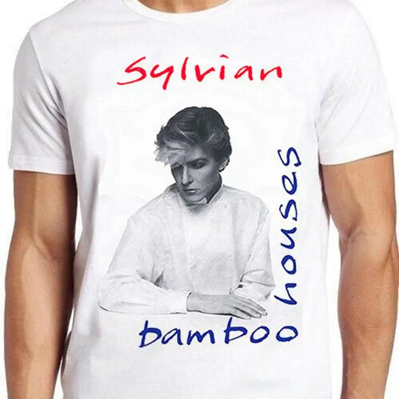Japón Sylvian casas de bambú 80s música Synth Pop nueva ola regalo camiseta 1531