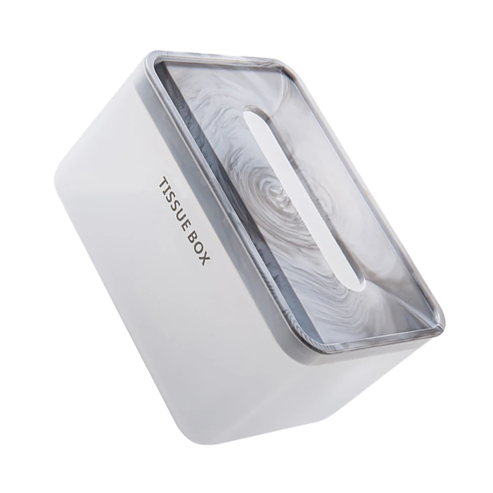 

Toilet Paper Storage Marble Tissue Box Towel Holder Multifunction Plastic Holders