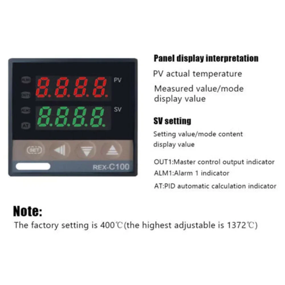 High Quality Controller Controller 0~50degree Celsius Digital PID K Type Probe Sensor Programmable Self-tuning Control