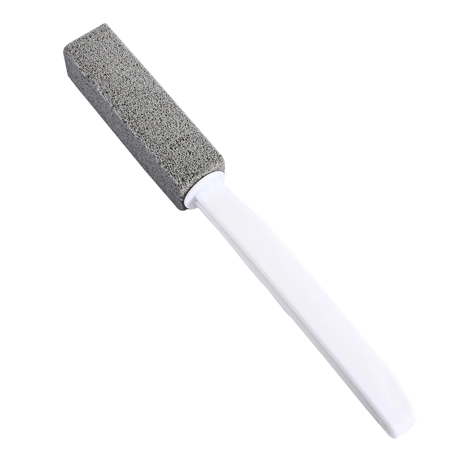 Pumice Stone for Toilet Cleaning with Extra Long Handle, Premium Pumice Stone Toilet Brush, Hard Water Stain Remover Effectively