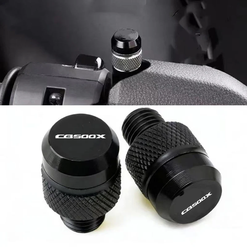 Motorcycle aluminum mirror hole plug screw bolt For HONDA CB500X CB 500X CB500 F/R 2013-2020 All Years Universal