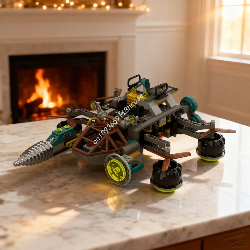 452pcs MOC Super Magma Transport Rock Raidersed Model Building toy blocks Construction Assemble DIY Christmas gift Kids Birthday