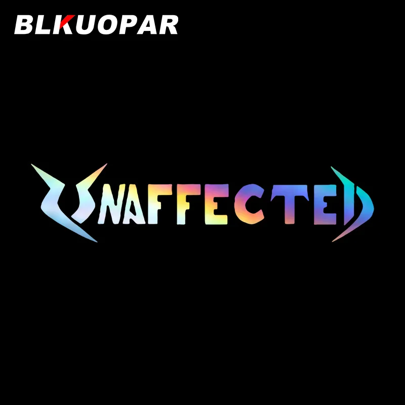 BLKUOPAR Unaffectedband Car Stickers Personality Graphics Laser Decals Vinyl Occlusion Scratch Holographic Windshield Decoration