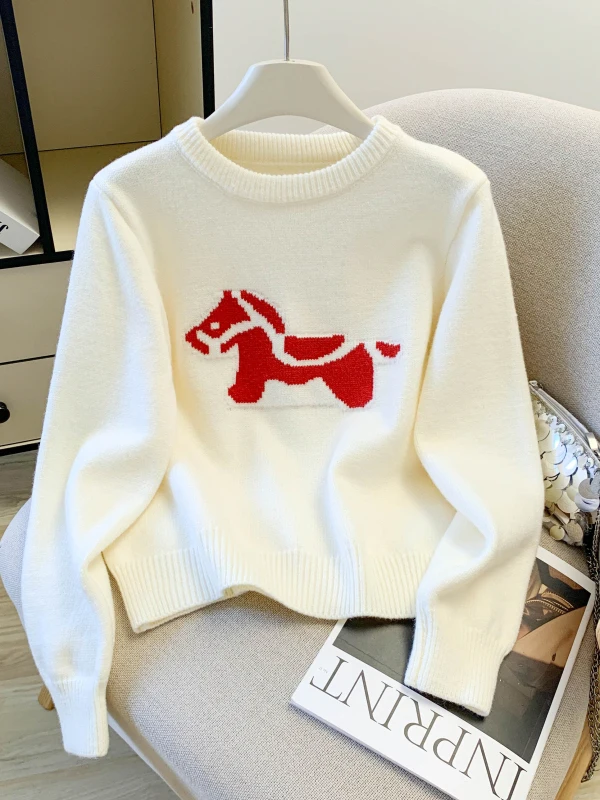 

Slimming Effectiven Trendy Knitted Sweater Women's Autumn Winter Unique Beautiful Quali Knitwear Comfortable Long Sve...
