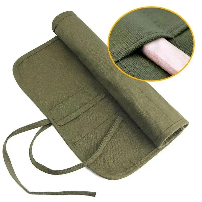 Painting Brushes Canvas Storage Bag, 22 Slots Watercolour And Gouache Brushes Calligraphy Brushes Storage Bag, Roll Up Pen Bag