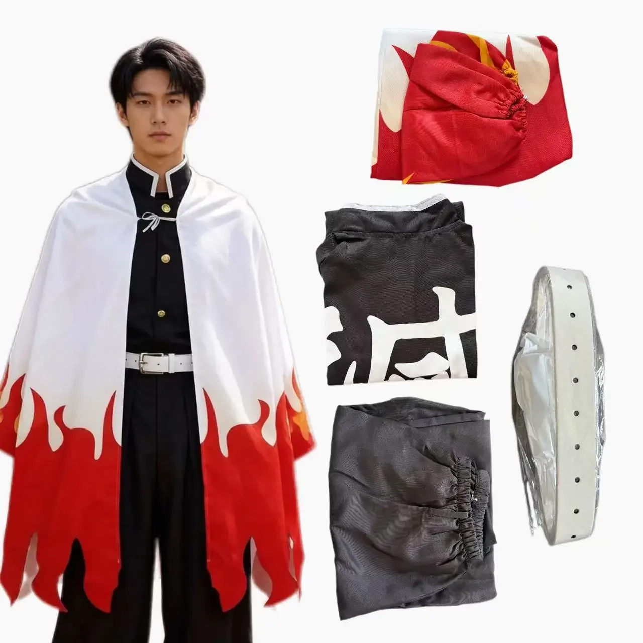 Disfraz de Cosplay de Kimono de Rengoku Kyoujurou para Adultos