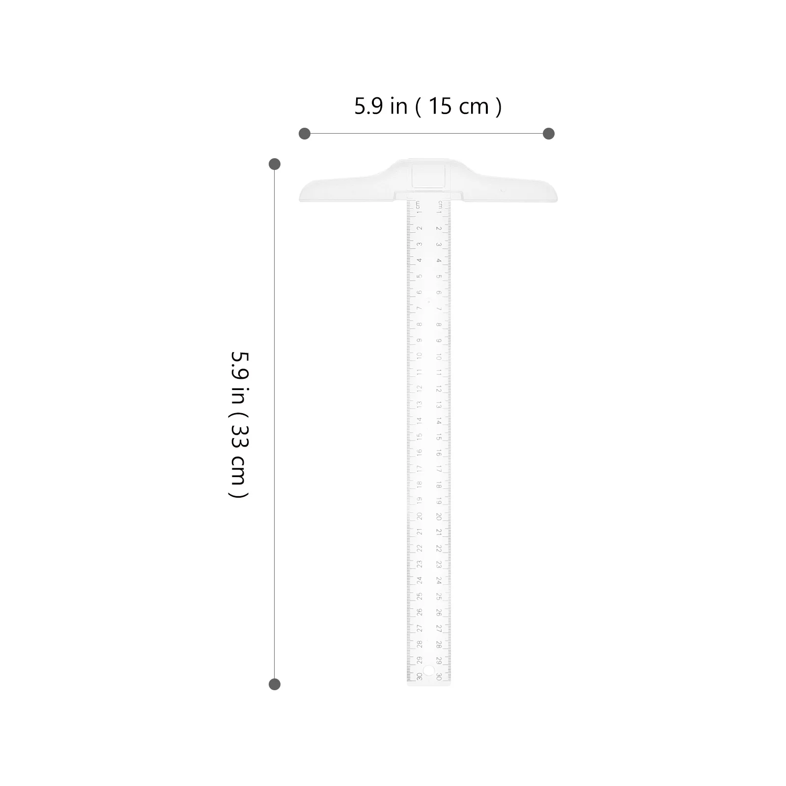 2 قطعة مسطرة احترافية من البلاستيك الشفاف لصياغة المهندس المعماري خفيفة الوزن ودقيقة #4