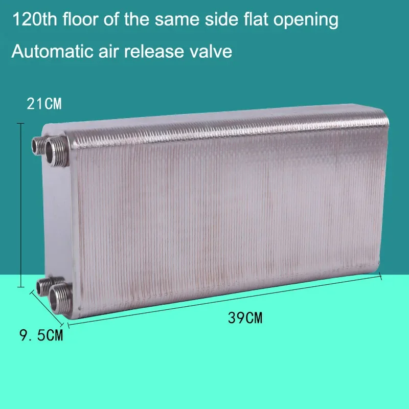 120 Plates Plate Heat Exchanger Water Beer Wort Chiller Cooler 304 Stainless Steel For Home Brewing Beer