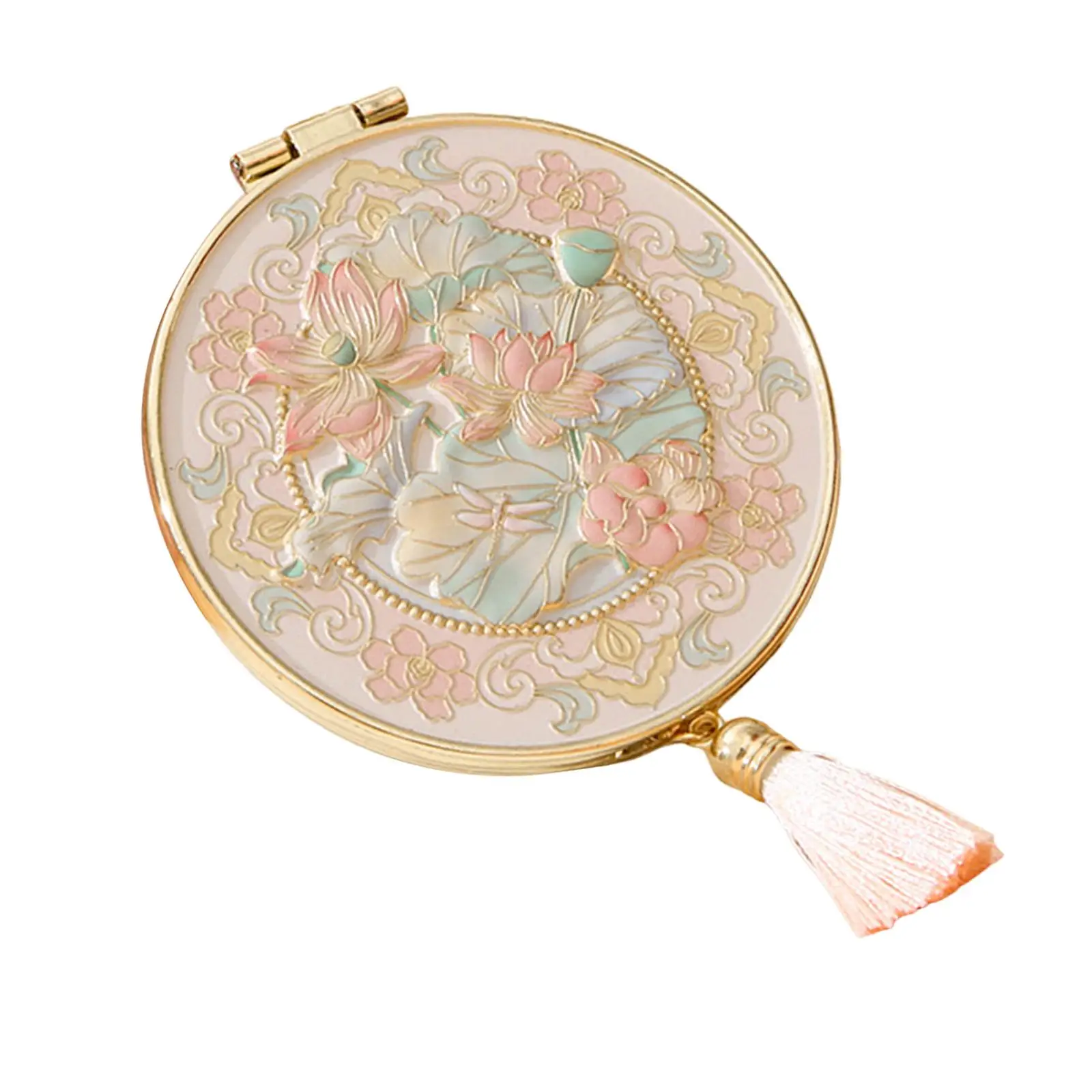 Reise-Make-up-Spiegel, rund, kreativer Kosmetikspiegel für Geldbörse, Tasche, Handtasche