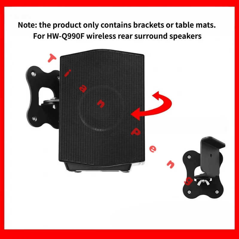 Brand New Wall Mount Bracket Pair for SAMSUNG HW-Q990F Rear Surround Speakers