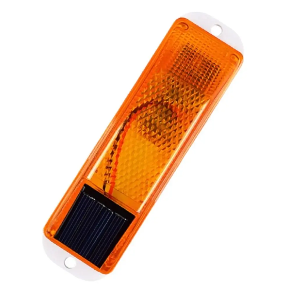 Durable Rechargeable LED Solar Strobe Warning Lamp Flashing Waterproof Solar Guardrail Light Outdoor Reflective Street Lamp