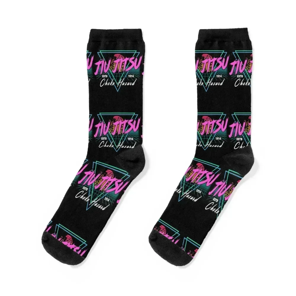 

Vintage 80's Retro Jiu Jitsu - Brazilian Jiu Jitsu Socks fashionable luxury hip hop Stockings man Women's Socks Men's