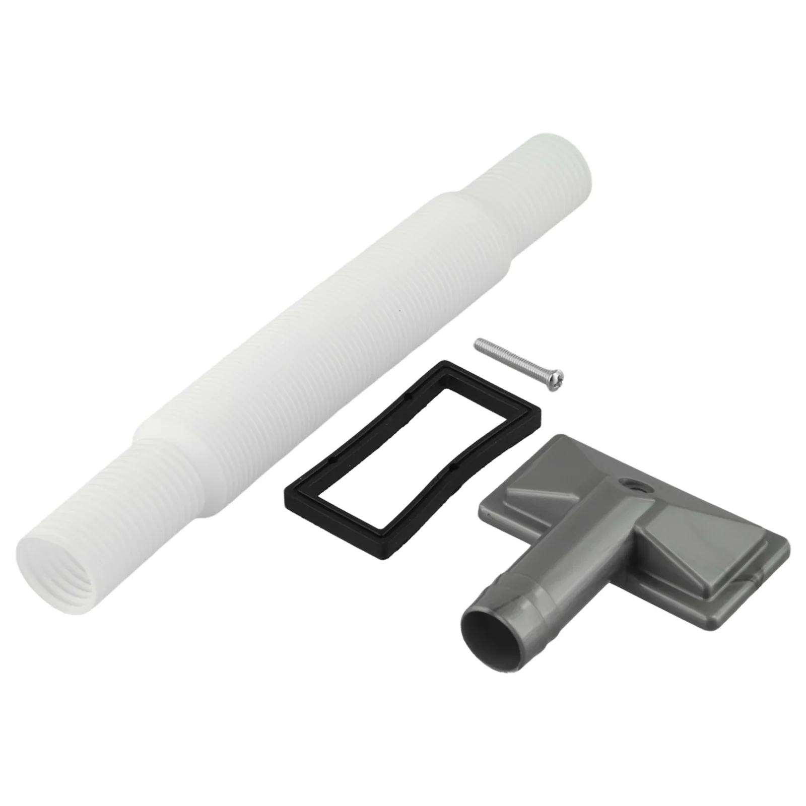 Overflow Pipe for Kitchen Sink Washbasin Drainer Replacement Built from ABS Plastic with Standard Square Interface Fit