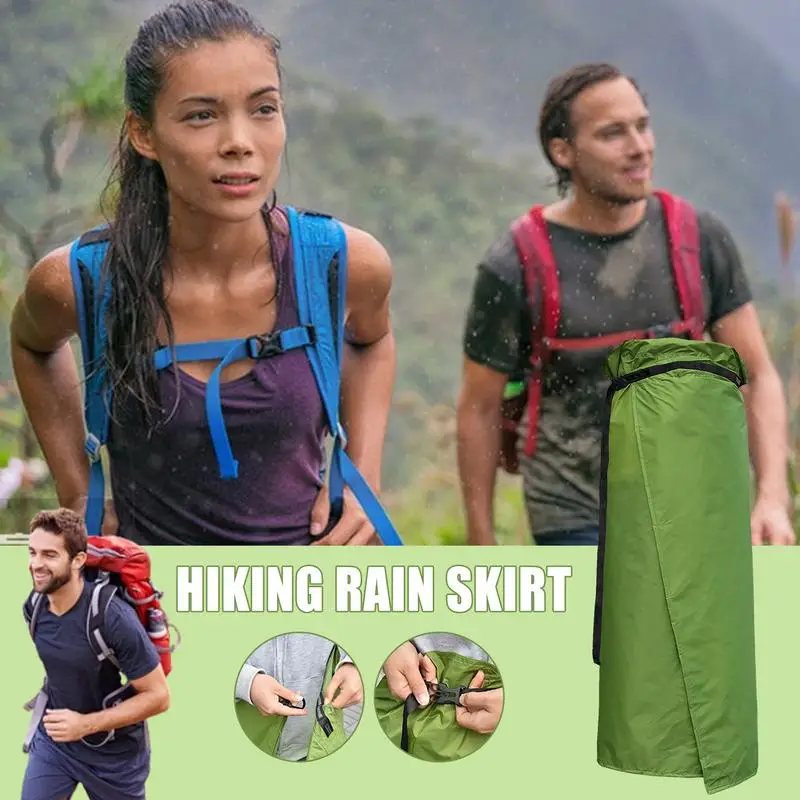 Rain Skirt For Hiking Breathable Ultra Light Rain Skirt Wrap Rain Skirt Hiking Rain Gear Raincoat Rainwear Liner For Climbing