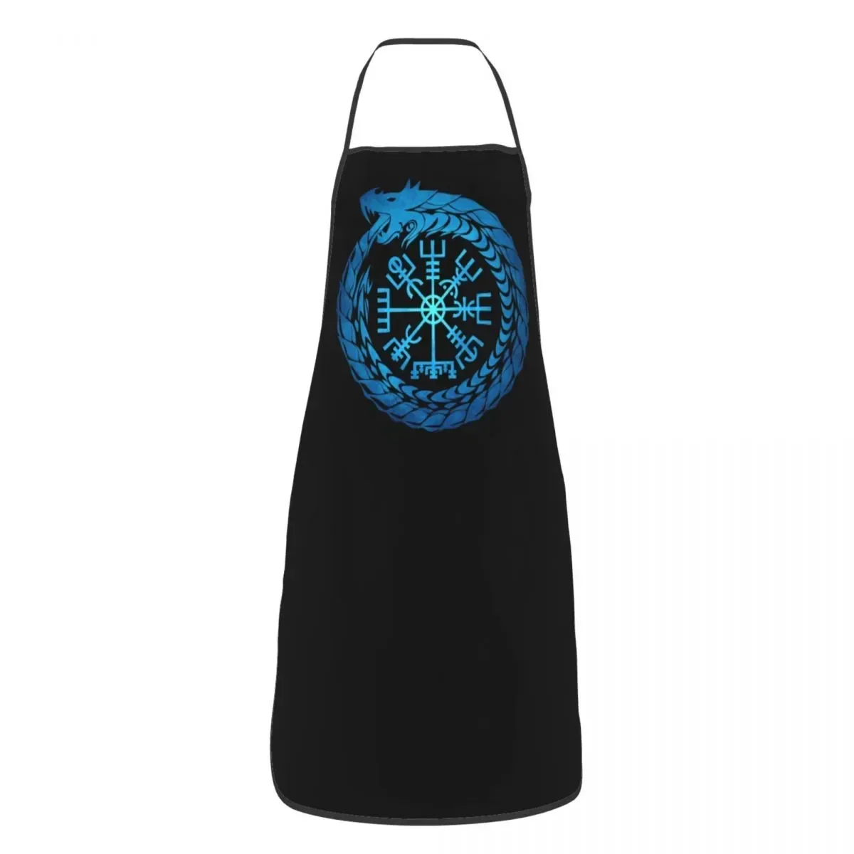 Vegvisir Compass Apron Kitchen Chef Cooking Baking Bib Women Men Norse Mythology Tablier Cuisine for Gardening