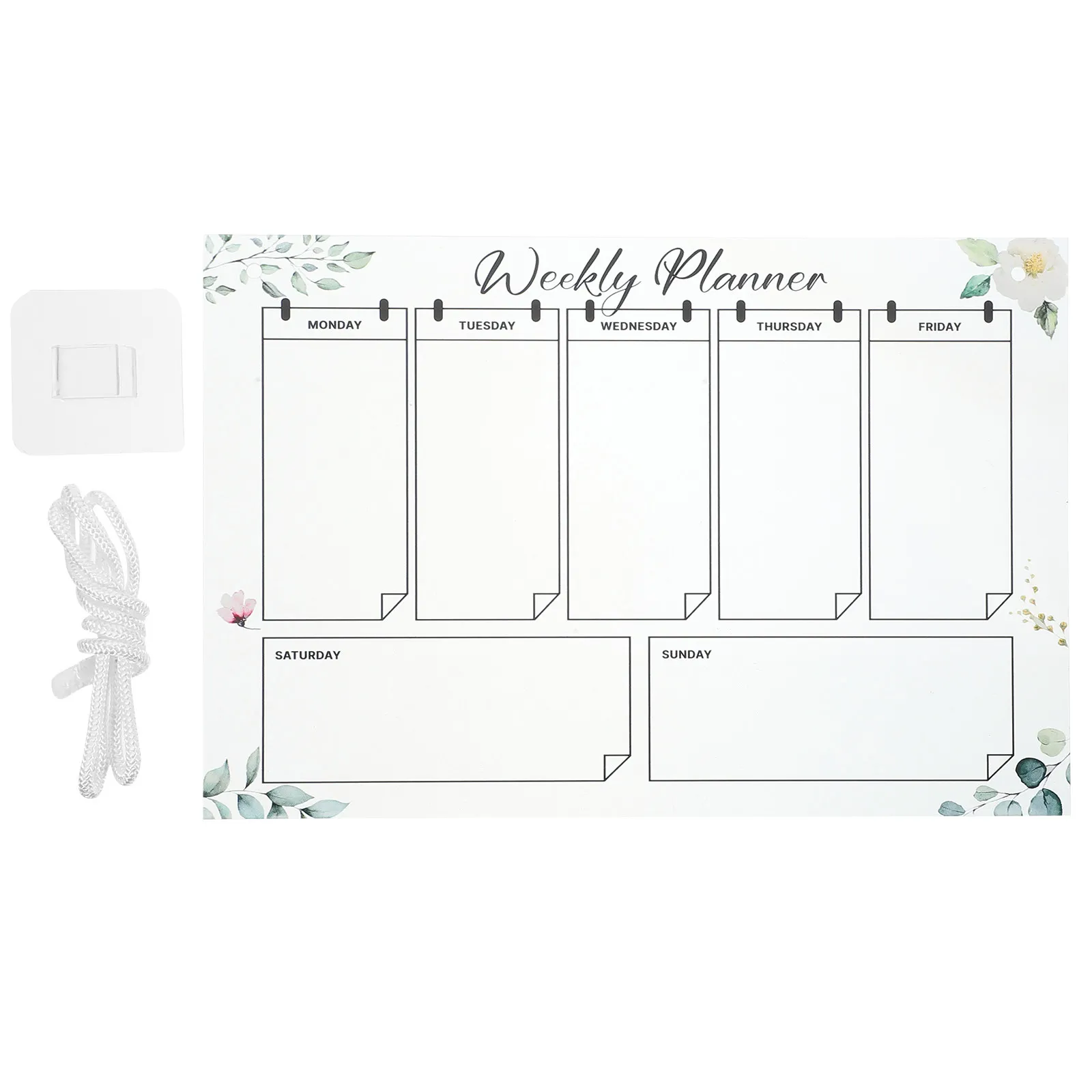 1Set Clear Acrylic Writing Memo Board Hanging Message Board Reusable for Office Home School Notes Schedule School Supply