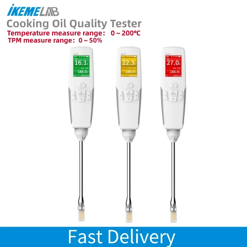 

IKEME Portable Digital Cooking Oil Quality Tester High Temperature Fast Measurement TPM Laboratory Cooking Oil Tester Hot