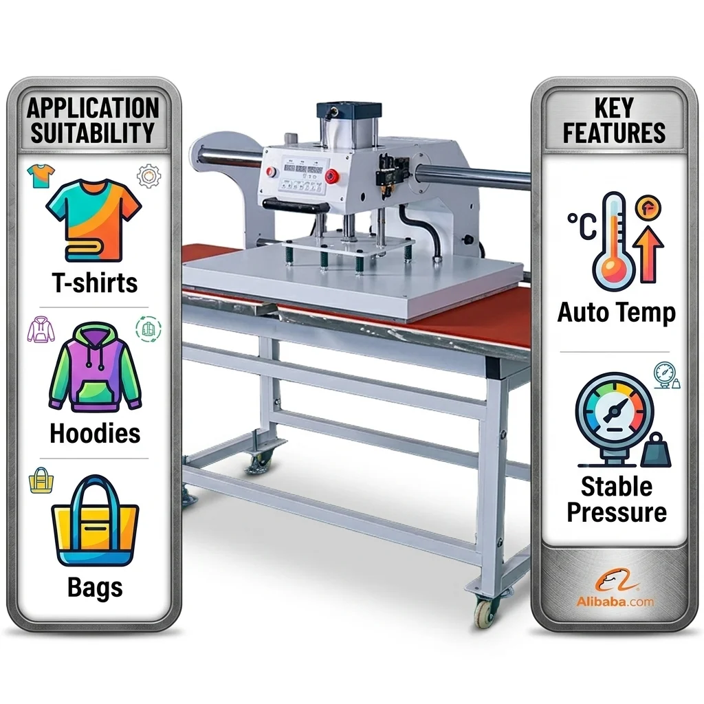 Double Station 60x80cm Transfe - Commercial Printing Press review and price